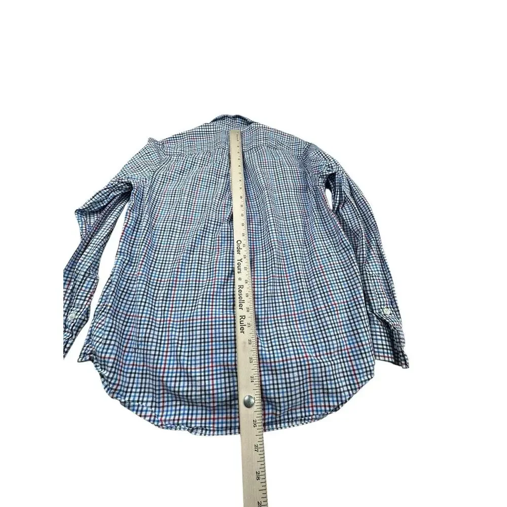 Ralph Lauren Boys Plaid Button Down Shirt Long Sleeve Polo Pony Lot Of 3 XL